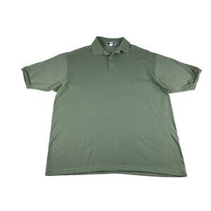 Jerzees Mens Green Slim McGinn's‎ Bowling Short Sleeve Polo Shirt Size XL
